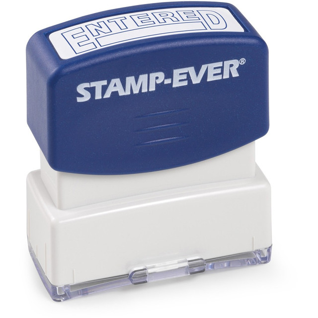 TRODAT 5950  Pre-inked ENTERED Stamp - Text Stamp - ENTERED - 1.69in Impression Width x 0.56in Impression Length - 50000 Impression(s) - Blue - 1 Each - TAA Compliant