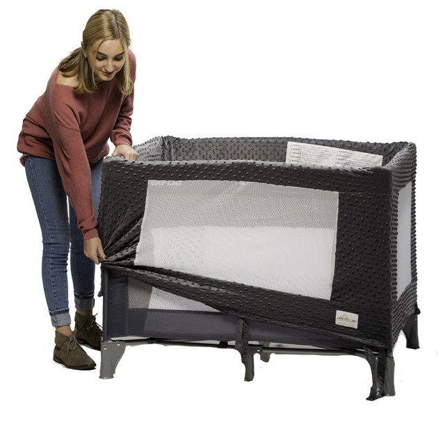 COVERPLAY 818TAFFY Play Yard Polyester Slipcovers, 41in x 30in x 29in, Gray/Solid, Case Of 6 Slipcovers COVERPLAY 818TAFFY Play Yard Polyester Slipcovers, 41in x 30in x 29in, Gray/Solid, Case Of 6 Slipcovers
