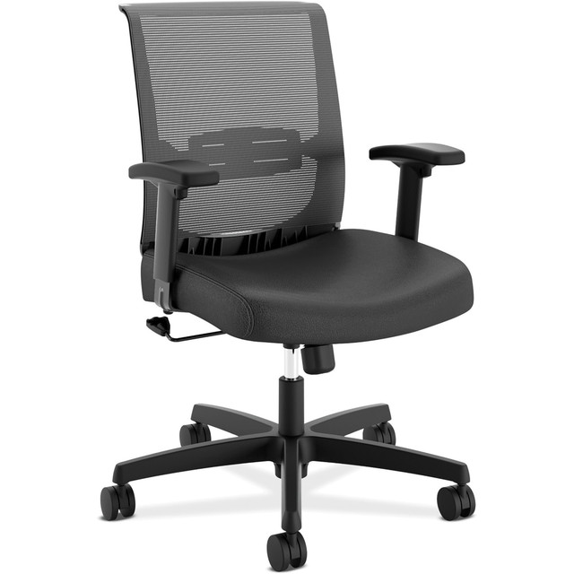 HNI CORPORATION CMS1AUR10 HON Convergence Chair - Black Seat Color - Vinyl Seat Material - Black Back Color - Mesh Back Material - Black Frame Color - 5-star Base - Black - 1Each HNI CORPORATION CMS1AUR10 HON Convergence Chair - Black Seat Color - Vinyl Seat Material - Black Back Color - Mesh Back Material - Black Frame Color - 5-star Base - Black - 1Each