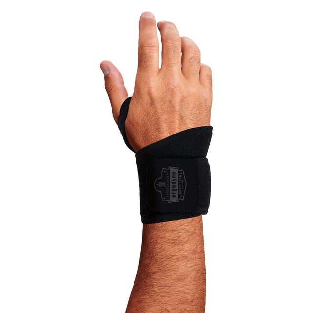 ERGODYNE CORPORATION 72106 Ergodyne ProFlex 425 Neoprene Wrist Wrap Support With Thumb Loop, Black