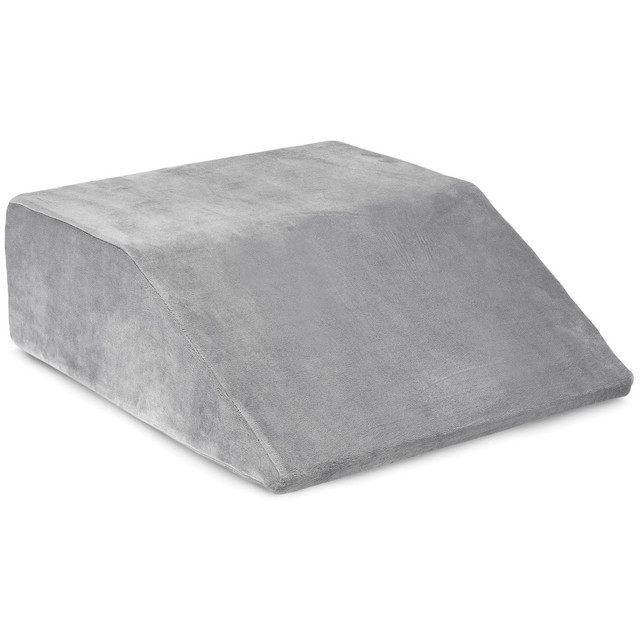 ALLSETT HEALTH(R) ASH084 AllSett Health Leg-Elevation Wedge Memory Foam Pillow, 8inH x 21inW x 24inD, Gray