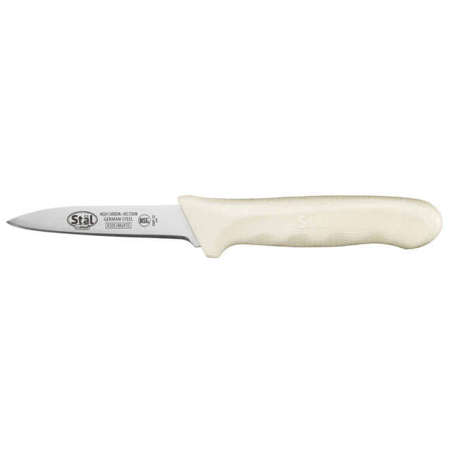 WINCO KWP-30  St&auml;l Paring Knives, 3-1/4in, Silver/White, Pack Of 2 Knives