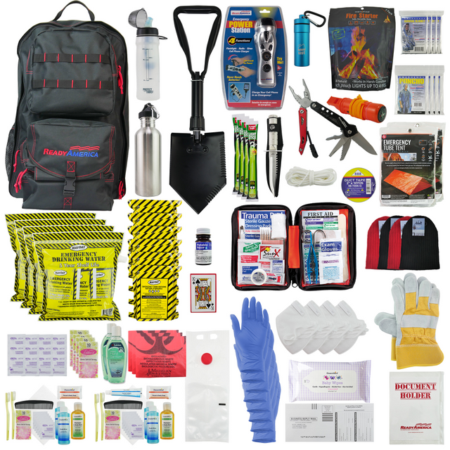 READY AMERICA 70452 4-Person 3-Day Elite Emergency Backpack READY AMERICA 70452 4-Person 3-Day Elite Emergency Backpack