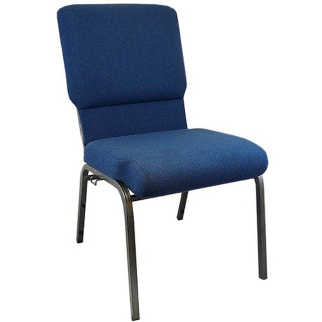 FLASH FURNITURE PCHT185101 Advantage Church Chair, Navy/Silver Vein FLASH FURNITURE PCHT185101 Advantage Church Chair, Navy/Silver Vein