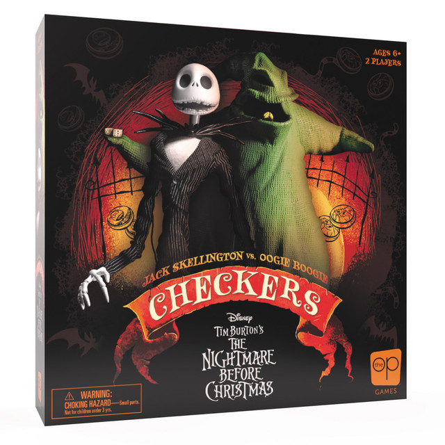 USAOPOLY, INC. USACK004261 USAopoly Checkers Game, Disney Tim Burton The Nightmare Before Christmas, Grades 3 To 12 USAOPOLY, INC. USACK004261 USAopoly Checkers Game, Disney Tim Burton The Nightmare Before Christmas, Grades 3 To 12