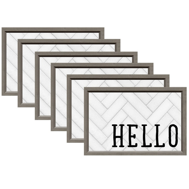 EDUCATORS RESOURCE TCR8530-6 Teacher Created Resources Modern Farmhouse Hello Postcards, 30 Per Pack, Set Of 6 Packs