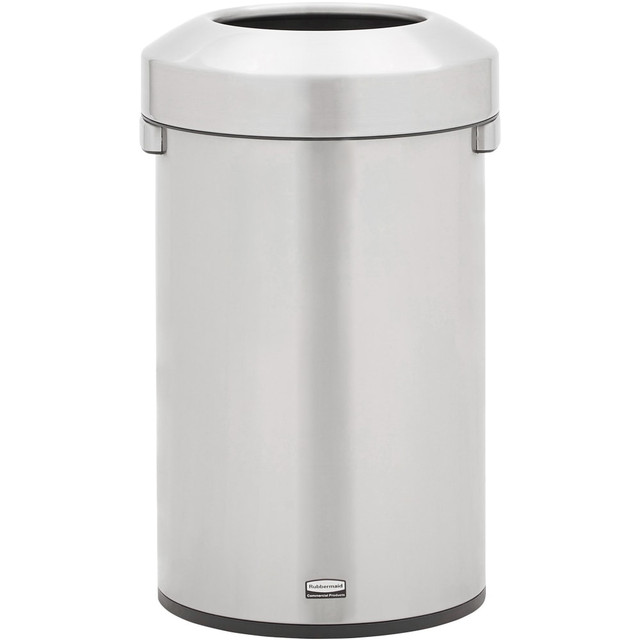RUBBERMAID 2147583 Commercial Refine Waste Container - 16 gal Capacity - Round - Ergonomic Handle, Non-skid, Fingerprint Resistant, Durable - 26.3in Height x 15.9in Width - Metal - Stainless Steel - 1 Each RUBBERMAID 2147583 Commercial Refine Waste Container - 16 gal Capacity - Round - Ergonomic Handle, Non-skid, Fingerprint Resistant, Durable - 26.3in Height x 15.9in Width - Metal - Stainless Steel - 1 Each