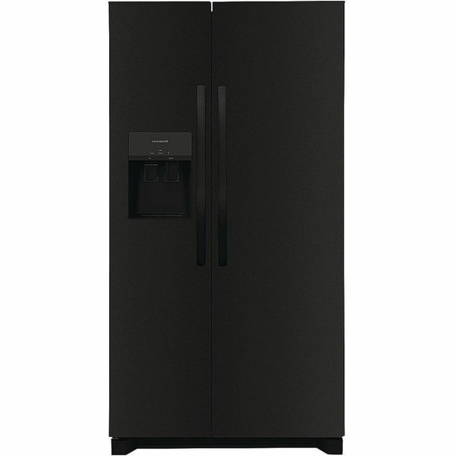 ELECTROLUX FRSS2623AB Frigidaire FRSS2623AB Refrigerator/Freezer - 25.60 ft³ - Auto-defrost - Side by Side - 16.60 ft³ Net Refrigerator Capacity - 9 ft³ Net Freezer Capacity - 120 V AC - Black - Freestanding - LED Light ELECTROLUX FRSS2623AB Frigidaire FRSS2623AB Refrigerator/Freezer - 25.60 ft³ - Auto-defrost - Side by Side - 16.60 ft³ Net Refrigerator Capacity - 9 ft³ Net Freezer Capacity - 120 V AC - Black - Freestanding - LED Light
