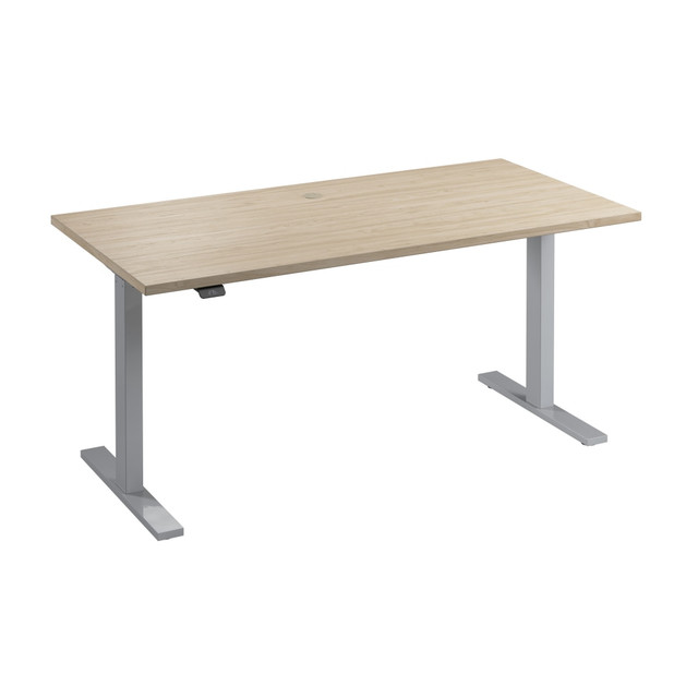 BUSH INDUSTRIES INC. M6S6030NESK Bush Business Furniture Move 60 Series 60inW Height Adjustable Standing Desk, Natural Elm/Cool Gray Metallic, Standard Delivery BUSH INDUSTRIES INC. M6S6030NESK Bush Business Furniture Move 60 Series 60inW Height Adjustable Standing Desk, Natural Elm/Cool Gray Metallic, Standard Delivery