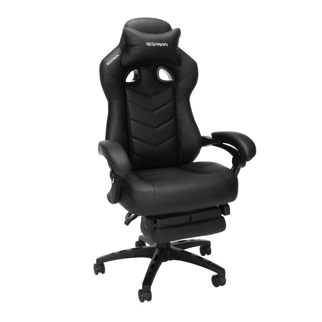 RESPAWN RSP-110V2-BLK 110 Pro Ergonomic Bonded Leather Computer Gaming Chair, Black RESPAWN RSP-110V2-BLK 110 Pro Ergonomic Bonded Leather Computer Gaming Chair, Black