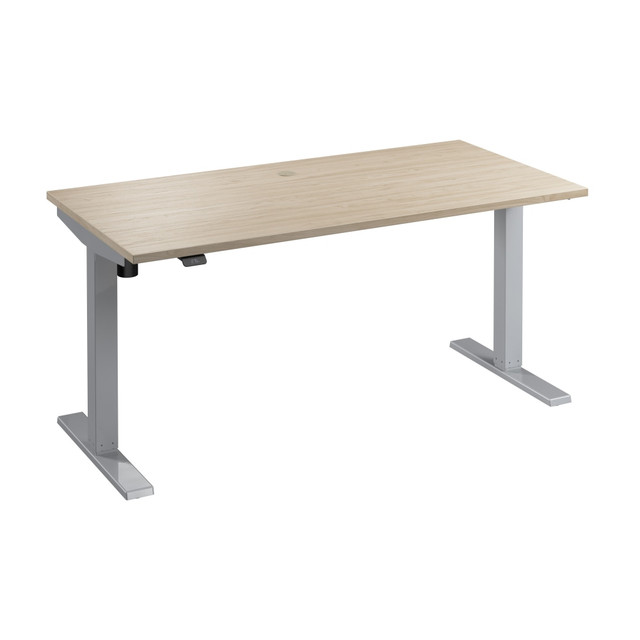 BUSH INDUSTRIES INC. M4S6030NESK Move 40 Series by Bush Business Furniture 60inW Electric Height-Adjustable Standing Desk, Natural Elm/Cool Gray Metallic BUSH INDUSTRIES INC. M4S6030NESK Move 40 Series by Bush Business Furniture 60inW Electric Height-Adjustable Standing Desk, Natural Elm/Cool Gray Metallic