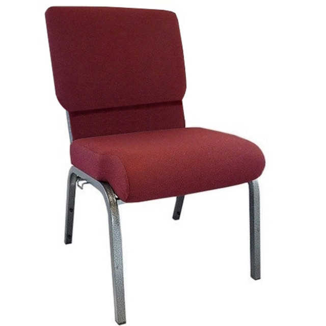 FLASH FURNITURE PCHT104 Advantage Church Chair, Maroon/Silver Vein FLASH FURNITURE PCHT104 Advantage Church Chair, Maroon/Silver Vein