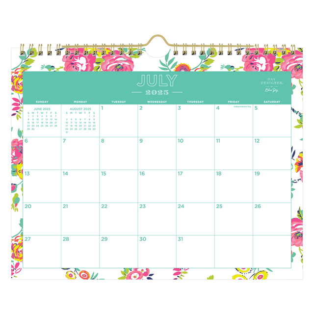 BLUE SKY THE COLOR OF IMAGINATION LLC 107936-A26 2025-2026 Day Designer Monthly Wall Calendar, 8-3/4in x 11in, Peyton White, July 2025 To June 2026, 107936 BLUE SKY THE COLOR OF IMAGINATION LLC 107936-A26 2025-2026 Day Designer Monthly Wall Calendar, 8-3/4in x 11in, Peyton White, July 2025 To June 2026, 107936