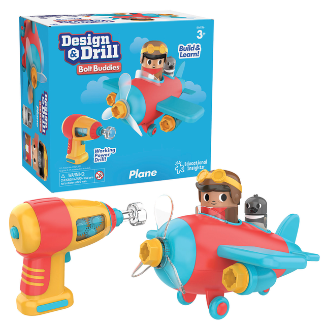 EDUCATIONAL INSIGHTS EI-4136 Design & Drill Bolt Buddies, Plane EDUCATIONAL INSIGHTS EI-4136 Design & Drill Bolt Buddies, Plane