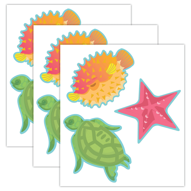 EDUCATORS RESOURCE EU-841591-3 Eureka Paper Cut-Outs, Seas the Day Fish, 5-1/2in x 5-1/2in, 36 Cut-Outs Per Pack, Bundle Of 3 Packs EDUCATORS RESOURCE EU-841591-3 Eureka Paper Cut-Outs, Seas the Day Fish, 5-1/2in x 5-1/2in, 36 Cut-Outs Per Pack, Bundle Of 3 Packs