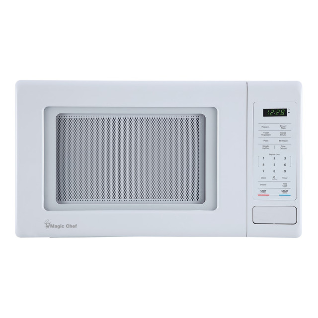 CNA INTERNATIONAL, INC. MC99MW Magic Chef 900-Watt Digital-Touch Countertop Microwave, 0.9 Cu. Ft., White