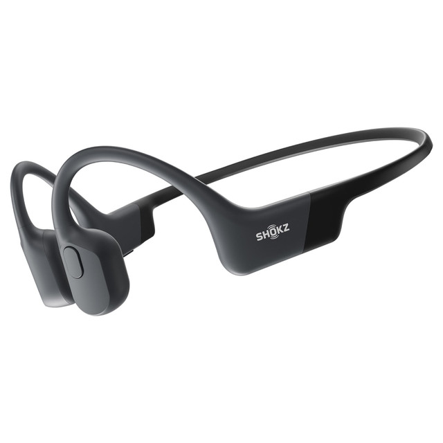AFTERSHOKZ LLC S803-MN-BK-US Shokz OpenRun Mini Bone-Conduction Open-Ear Sport Headphones With Microphones, Black AFTERSHOKZ LLC S803-MN-BK-US Shokz OpenRun Mini Bone-Conduction Open-Ear Sport Headphones With Microphones, Black