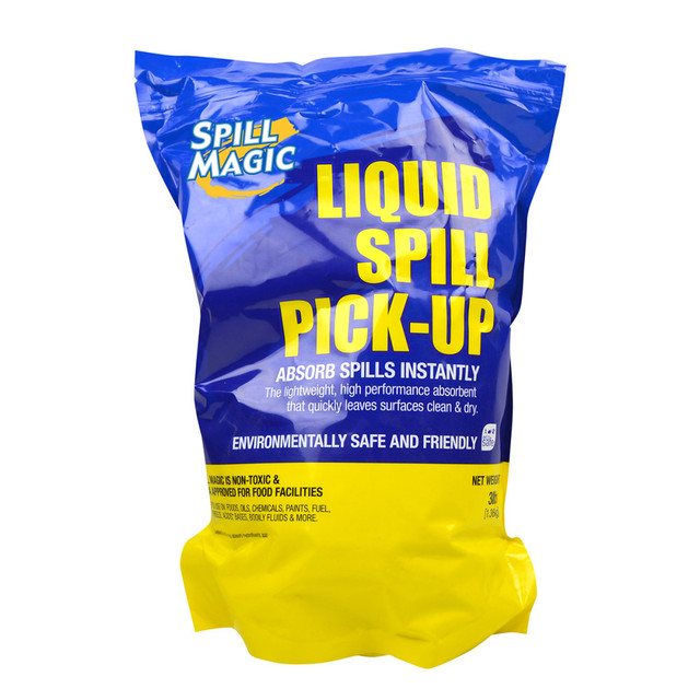 SPILL MAGIC, INC. SM106 Spill Magic All Purpose Spill Clean Up Bag 3lb, case of 6 bags SPILL MAGIC, INC. SM106 Spill Magic All Purpose Spill Clean Up Bag 3lb, case of 6 bags