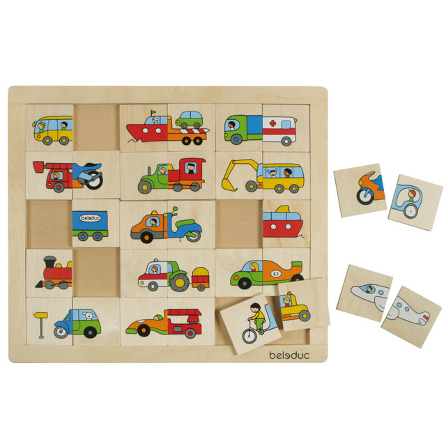 PLAYWELL ENTERPRISE LTD PLWB11007 Beleduc Match & Mix Transport Puzzle