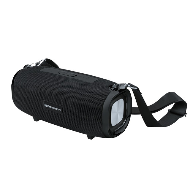 NAXA ELECTRONICS, INC. EAS-3000 Emerson EAS-3000 20W Portable Bluetooth Speaker With Carrying Strap, Black NAXA ELECTRONICS, INC. EAS-3000 Emerson EAS-3000 20W Portable Bluetooth Speaker With Carrying Strap, Black