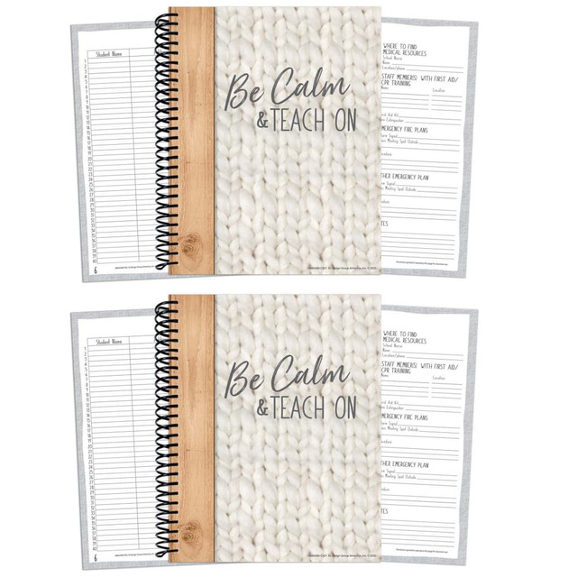 Eureka Lesson Plan Books record attendance, track assignments, organize seating arrangements and are great to use for the entire school year.  Everything you need to keep organized throughout the school year.  Each spiral bound book provides pages to record attendance or assignments, along with lesson plan pages for an entire school year (up to 40 weeks).  Additional pages include room to record emergency procedures, student birthdays and information for a substitute teacher.  Each spiral bound planner is 8.5in W x 11in H.  Pack of 2.