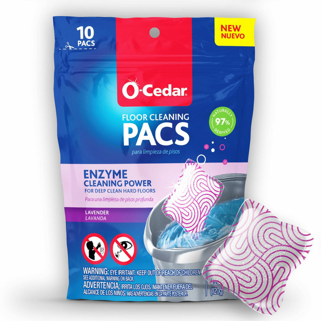 FREUDENBERG HOUSEHOLD PRODUCTS LP 172402 O-Cedar PACS Hard Floor Cleaner - Concentrate - Crisp Citrus Scent - Streak-free, Chemical-free, Ammonia-free, Bleach-free, Paraben-free, Resealable - Multi - 10 / Pack FREUDENBERG HOUSEHOLD PRODUCTS LP 172402 O-Cedar PACS Hard Floor Cleaner - Concentrate - Crisp Citrus Scent - Streak-free, Chemical-free, Ammonia-free, Bleach-free, Paraben-free, Resealable - Multi - 10 / Pack