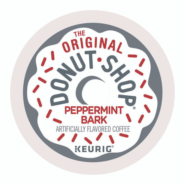 KEURIG DR PEPPER The Original Donut Shop® 7428 Peppermint Bark K-Cup Pods, 24/Box