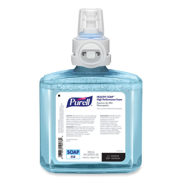 GO-JO INDUSTRIES PURELL® 778502 CLEAN RELEASE Technology (CRT) HEALTHY SOAP High Performance Foam Refill, For ES8 Dispensers, Fragrance-Free, 1,200 mL, 2/CT