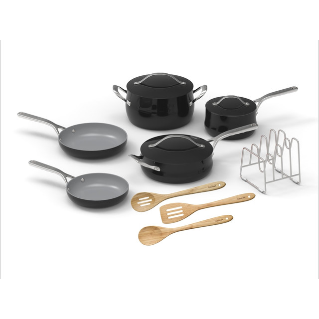 CONAIR CORPORATION 34C-12BK Cuisinart Culinary 12-Piece Cookware Set, Black CONAIR CORPORATION 34C-12BK Cuisinart Culinary 12-Piece Cookware Set, Black