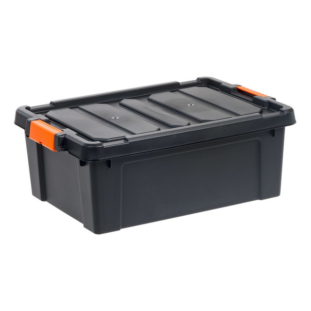 IRIS USA, INC. 500215 Iris Remington Heavy Duty Store-It-All Tote, 11.75 Gallon, Black IRIS USA, INC. 500215 Iris Remington Heavy Duty Store-It-All Tote, 11.75 Gallon, Black