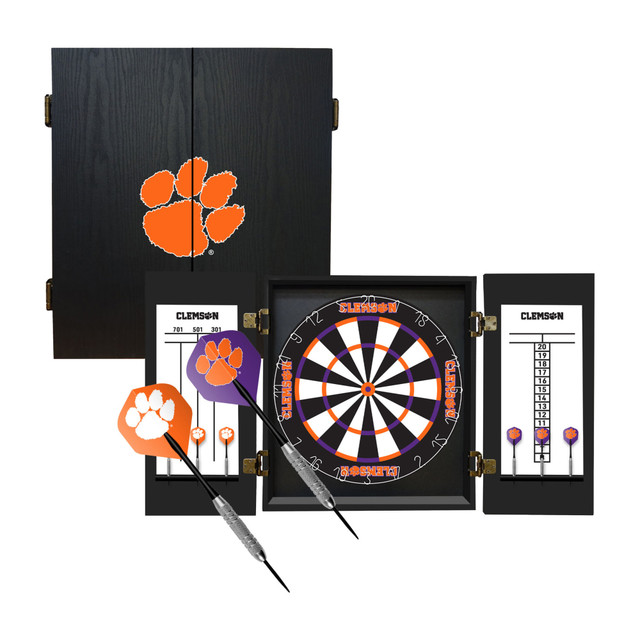 IMPERIAL INTERNATIONAL IMP 624-3043 Imperial NCAA Fans Choice Dartboard Set, 21-1/2inH x 19-3/4inW x 3-1/2inD, Clemson University IMPERIAL INTERNATIONAL IMP 624-3043 Imperial NCAA Fans Choice Dartboard Set, 21-1/2inH x 19-3/4inW x 3-1/2inD, Clemson University