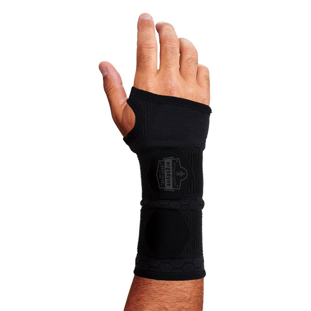 ERGODYNE CORPORATION 16617 ProFlex 685 Wrist Support Sleeve, Double Strap, M, Black