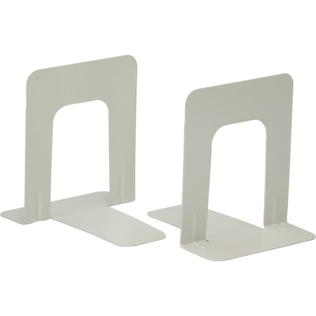 NATIONAL INDUSTRIES FOR THE BLIND 1396158 SKILCRAFT Heavy-Duty Bookends - 6in Height x 4.75in Width x 6in Depth - Heavy Duty, Rounded Edge - 18% Recycled - Beige - Metal - 1 Pair NATIONAL INDUSTRIES FOR THE BLIND 1396158 SKILCRAFT Heavy-Duty Bookends - 6in Height x 4.75in Width x 6in Depth - Heavy Duty, Rounded Edge - 18% Recycled - Beige - Metal - 1 Pair