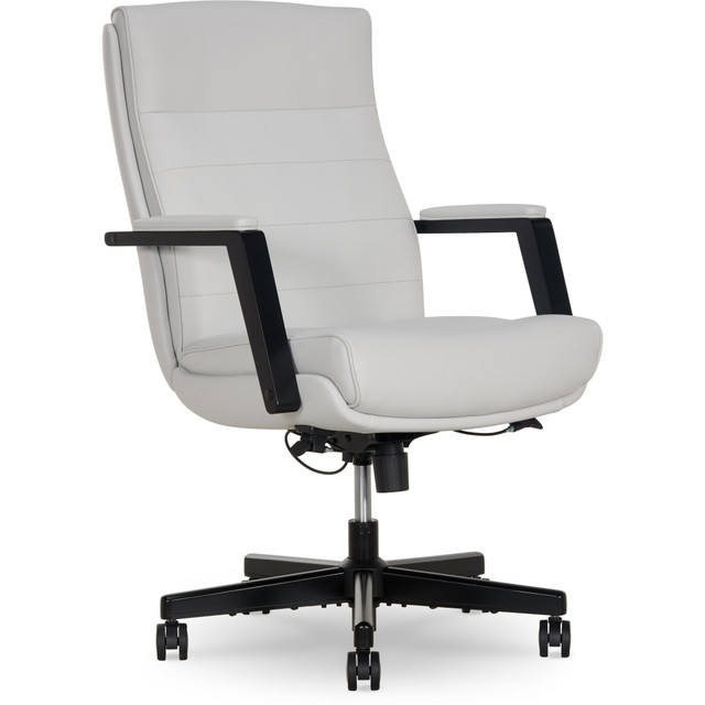 TRUE INNOVATIONS 52640-OWHT Thomasville Fendley Ergonomic Faux Leather Mid-Back Office Chair, Off-White TRUE INNOVATIONS 52640-OWHT Thomasville Fendley Ergonomic Faux Leather Mid-Back Office Chair, Off-White