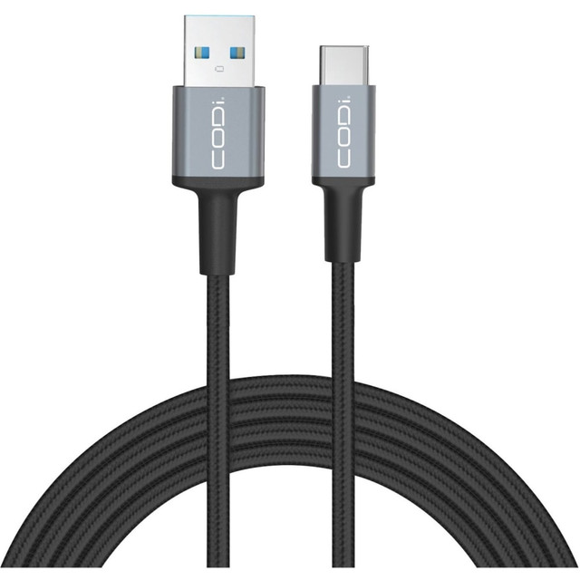 CODI ACQUISITION LLC A01061 CODi 6ft Braided Nylon USB-A to USB-C Charge & Sync Cable - Charge & Sync Cable