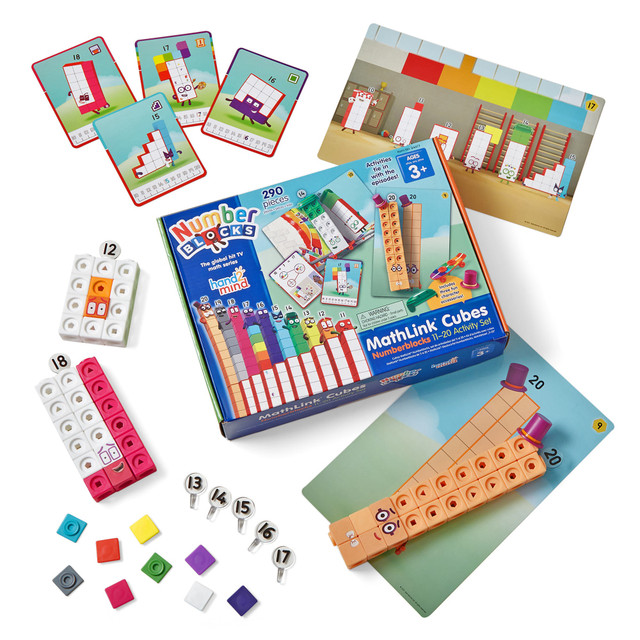 LEARNING RESOURCES, INC. HTM94477 Hand2Mind Numberblocks Mathlink Cubes 11-20 Activity Set LEARNING RESOURCES, INC. HTM94477 Hand2Mind Numberblocks Mathlink Cubes 11-20 Activity Set