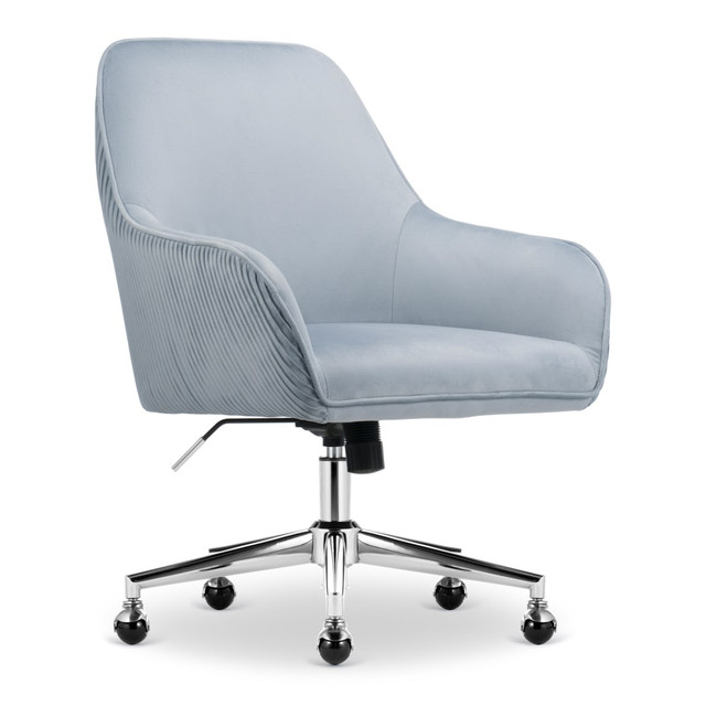 LIVING STYLE PTE LIMITED CCHR10012C Serta Chloe Ergonomic Fabric Mid-Back Home Office Chair, Ash Blue LIVING STYLE PTE LIMITED CCHR10012C Serta Chloe Ergonomic Fabric Mid-Back Home Office Chair, Ash Blue