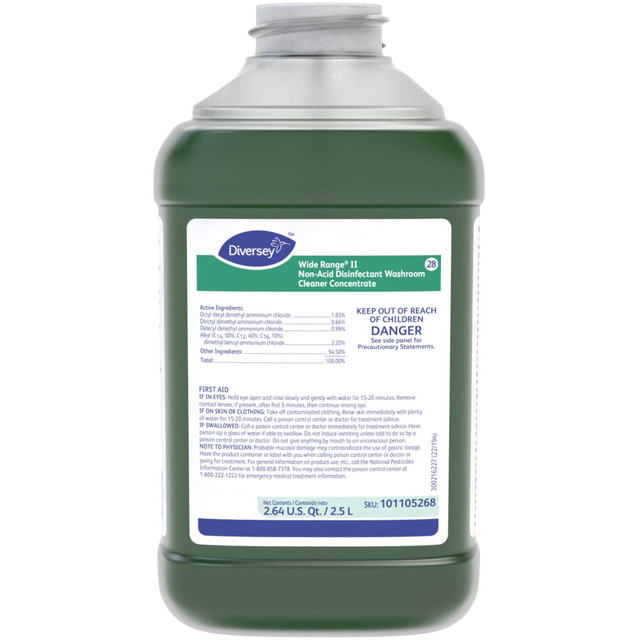 DIVERSEY 101105268  Wide Range II Cleaners, Floral, 2.5L, Pack Of 2 Cleaners