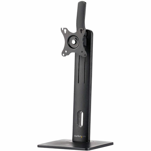 STARTECH.COM FPPNEUSTND  Free Standing Single Monitor Mount, Height Adjustable Ergonomic Monitor Desk Stand, For VESA Mount Displays up to 32in (15lb)