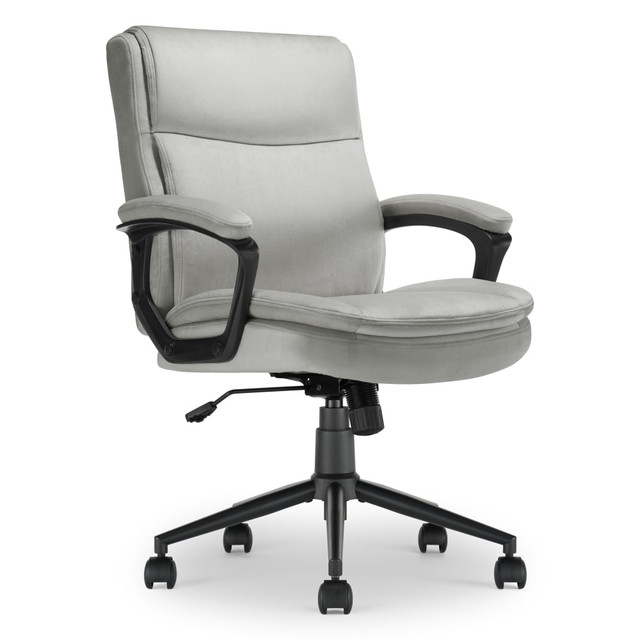 LIVING STYLE PTE LIMITED CCHR10007D Click365 Transform 2.0 Ergonomic Fabric Mid-Back Desk Chair, Gray/Black LIVING STYLE PTE LIMITED CCHR10007D Click365 Transform 2.0 Ergonomic Fabric Mid-Back Desk Chair, Gray/Black