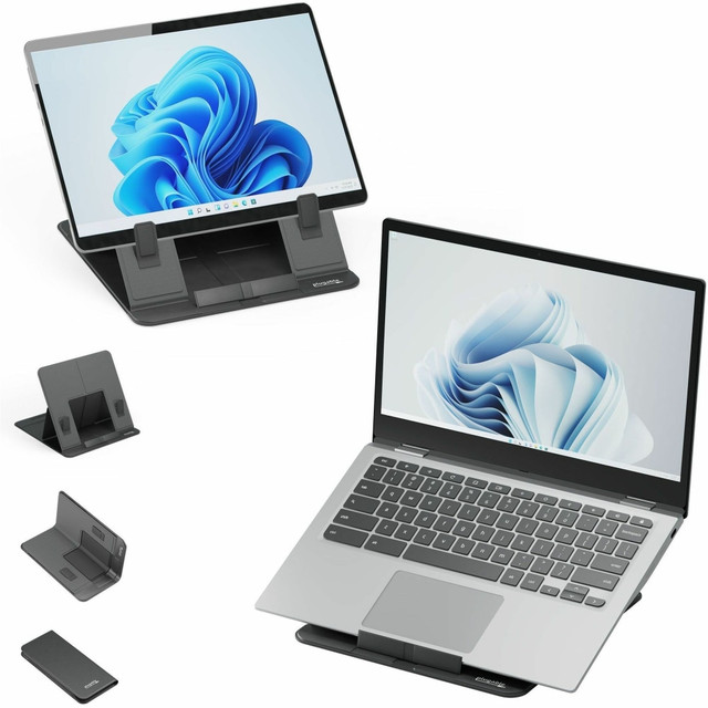 PLUGABLE TECHNOLOGIES PT-STANDX Plugable Drawing Tablet Stand Folio, Portable Foldable Laptop Stand with 4 Adjustable Angles - iPad Holder Stand for Laptop and Tablets Up to 16in , iPad Air, iPad Pro, MacBook Pro, Windows, TAA compliant (PT-STANDX)