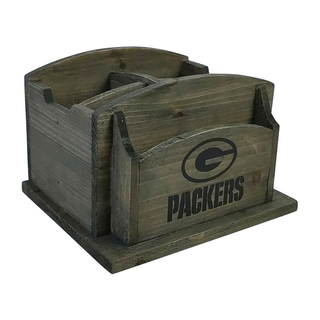 IMPERIAL INTERNATIONAL IMP  648-1001 Imperial NFL Rustic Desk Organizer, 8inH x 8-1/2inW x 6-1/2inD, Green Bay Packers IMPERIAL INTERNATIONAL IMP  648-1001 Imperial NFL Rustic Desk Organizer, 8inH x 8-1/2inW x 6-1/2inD, Green Bay Packers