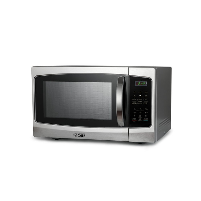 W APPLIANCE COMPANY LLC CHM13MS6 Commercial Chef 1.3 Cu. Ft. Countertop Microwave Oven, Silver W APPLIANCE COMPANY LLC CHM13MS6 Commercial Chef 1.3 Cu. Ft. Countertop Microwave Oven, Silver