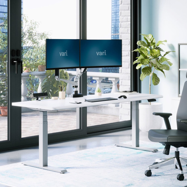 VARIDESK LLC 402281 VARI Electric Standing Desk With ComfortEdge, 72inW, White VARIDESK LLC 402281 VARI Electric Standing Desk With ComfortEdge, 72inW, White
