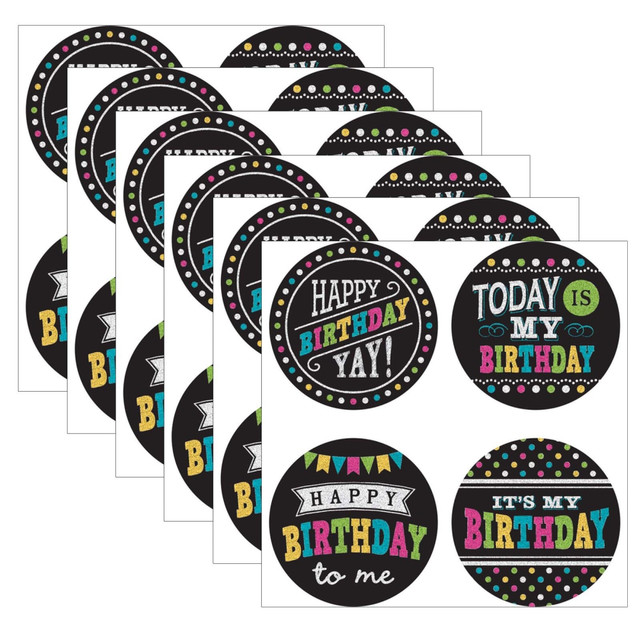 Perfect for rewarding good work, identifying the birthday child, or other special occasions!  Each self-adhesive badge is 2.375in.  Each pack includes 32 badges.  Sold as 6 packs for a total of 192 badges.