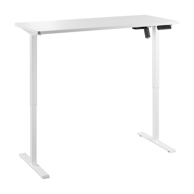 BUSH INDUSTRIES INC. EZ155WHW-03 Bush Furniture Energize 56inW Electric Height Adjustable Standing Desk, Basic White/White, Standard Delivery BUSH INDUSTRIES INC. EZ155WHW-03 Bush Furniture Energize 56inW Electric Height Adjustable Standing Desk, Basic White/White, Standard Delivery