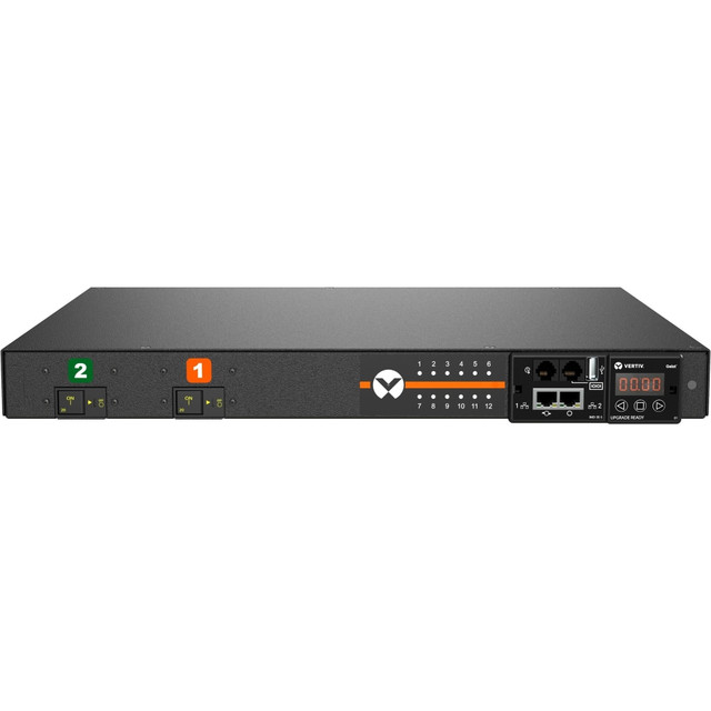 VERTIV VP53101 Geist Switched Rack PDU - 1U Rack| 30A| 5-20R| L5-30P| Horizontal PDU - Vertiv Geist Upgradeable Rack Power Distribution Unit| 30A| 120V| 1U Rack Horizontal PDU| (12) NEMA 5-20R outlets| NEMA L5-30P| 2.8kW VERTIV VP53101 Geist Switched Rack PDU - 1U Rack| 30A| 5-20R| L5-30P| Horizontal PDU - Vertiv Geist Upgradeable Rack Power Distribution Unit| 30A| 120V| 1U Rack Horizontal PDU| (12) NEMA 5-20R outlets| NEMA L5-30P| 2.8kW