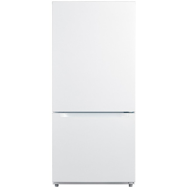 MIDEA AMERICA CORPORATION MRB19B7AWW Midea 18.7 Cu. Ft. Bottom Mount Freezer Refrigerator - 18.70 ft³ - Auto-defrost - Reversible - 2x Freezer Drawer(s) - 13.07 ft³ Net Refrigerator Capacity - 5.62 ft³ Net Freezer Capacity - 120 V AC - 466 kWh per Ye