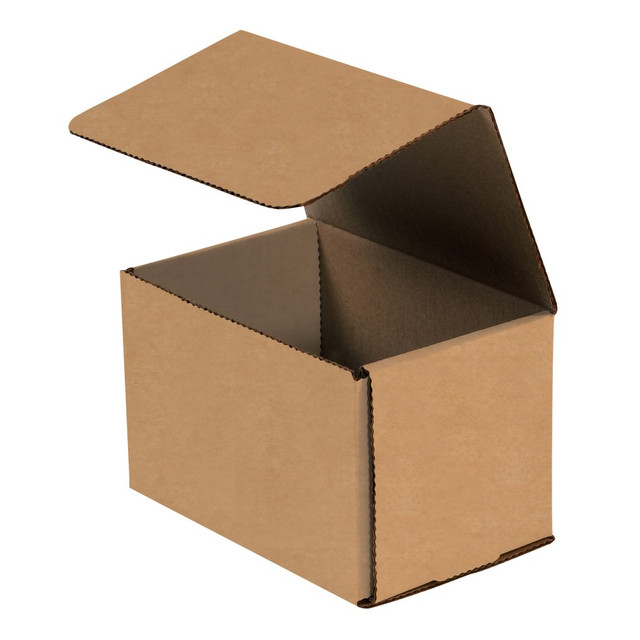 B O X MANAGEMENT, INC. M655K Partners Brand Corrugated Mailers, 5inH x 6inW x 5inD, Kraft, Pack Of 50 Mailers