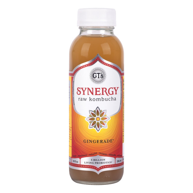 MILLENNIUM PRODUCTS 00722430200118 GT Synergy Organic Gingerade Kombucha, 10 Fl oz, Pack Of 12 Drinks MILLENNIUM PRODUCTS 00722430200118 GT Synergy Organic Gingerade Kombucha, 10 Fl oz, Pack Of 12 Drinks